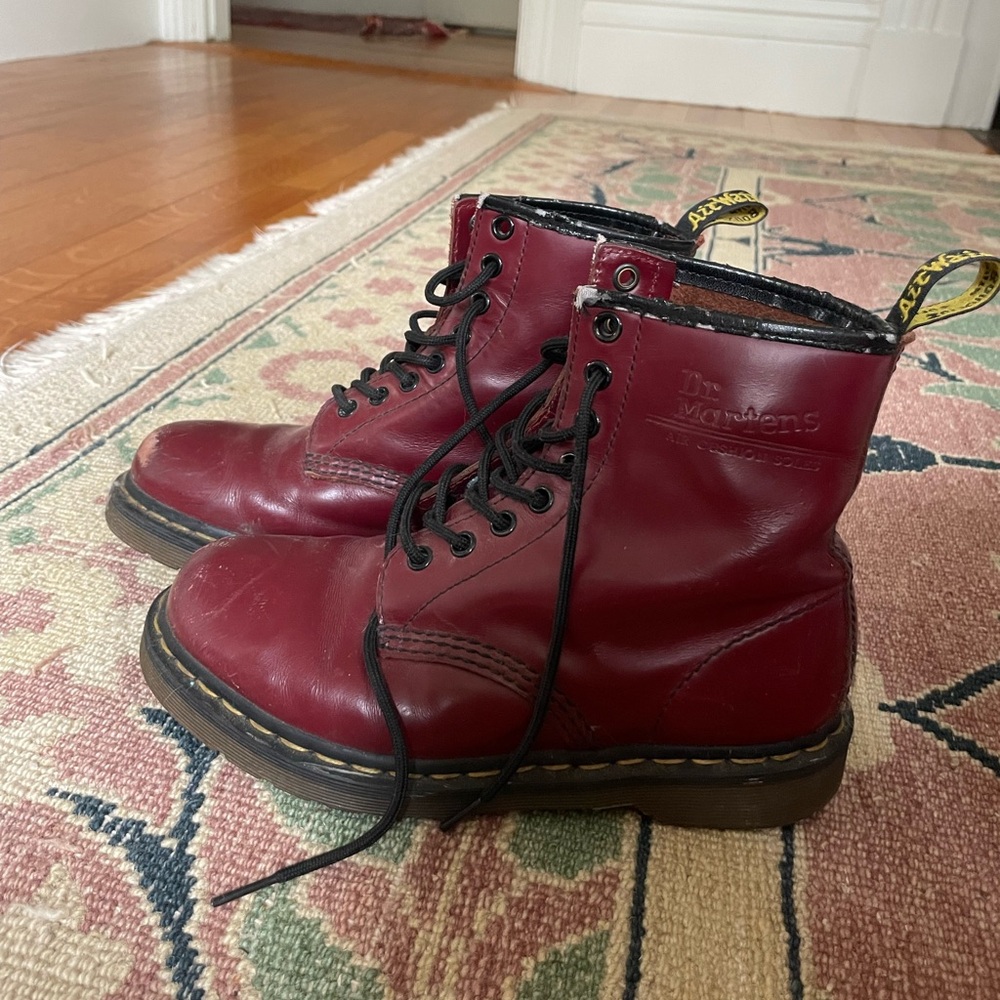 Burgundy Dr martens